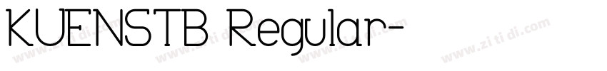 KUENSTB Regular字体转换